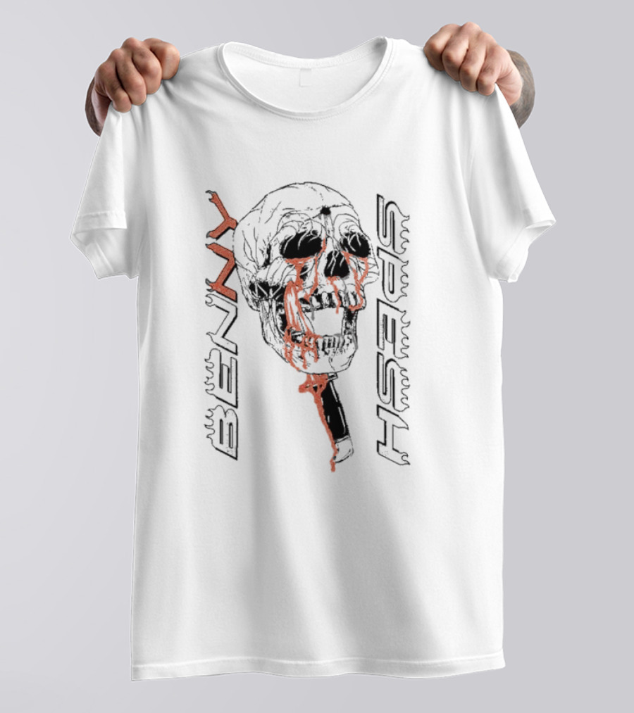 Benny Spesh Skull Knife T-Shirt