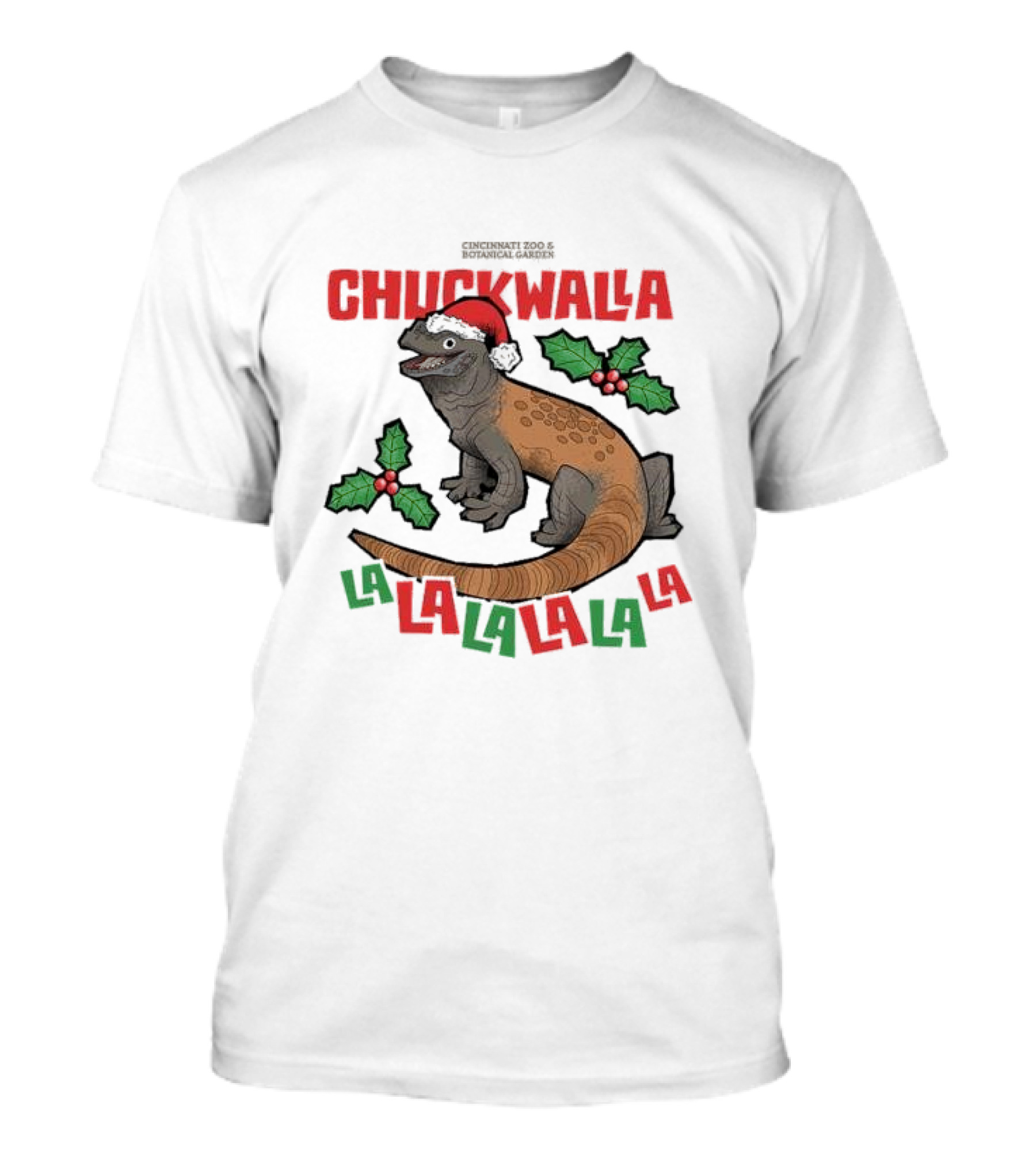 Cincinnati Zoo And Botanical Garden 2024 Chuckwalla Christmas La La La T-Shirt