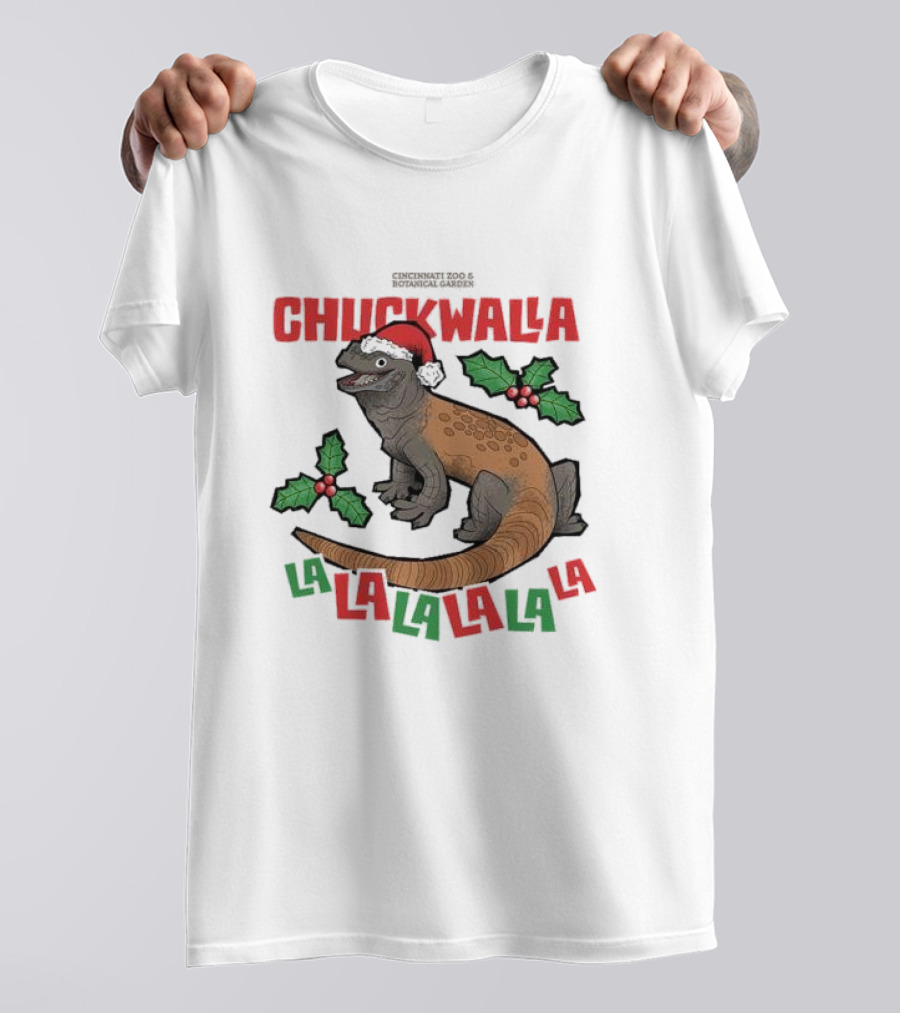 Cincinnati Zoo And Botanical Garden 2024 Chuckwalla Christmas La La La T-Shirt