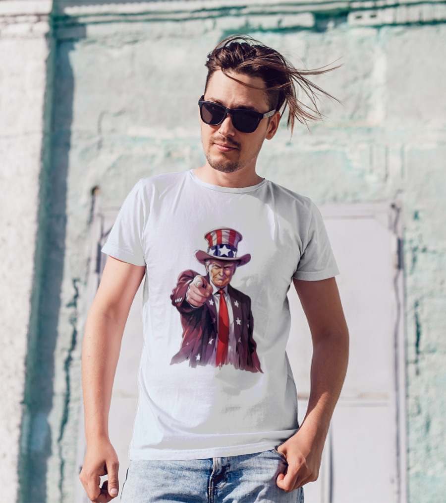Donald Trump 2024 Patriotic Uncle Sam Style T-Shirt