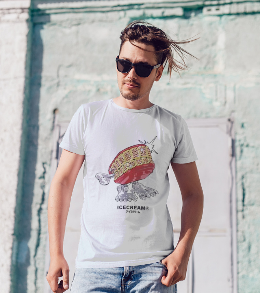 ICECREAM Chatterbox Teeth Walking Figure T-Shirt