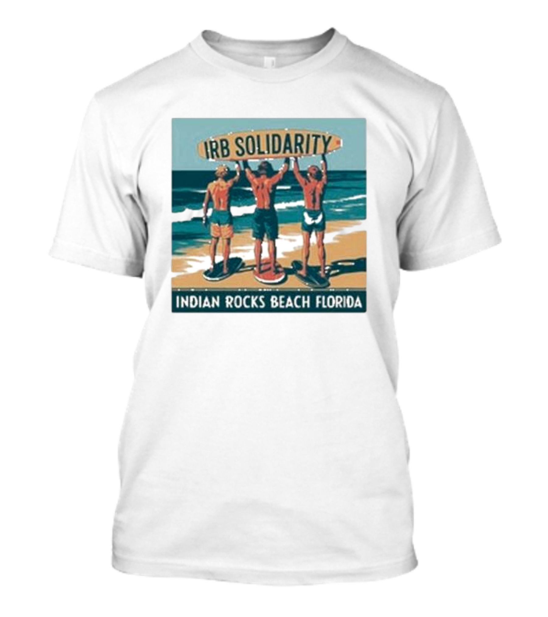 IRB Solidarity Skimboarders Indian Rocks Beach Florida Beach Scene T-Shirt