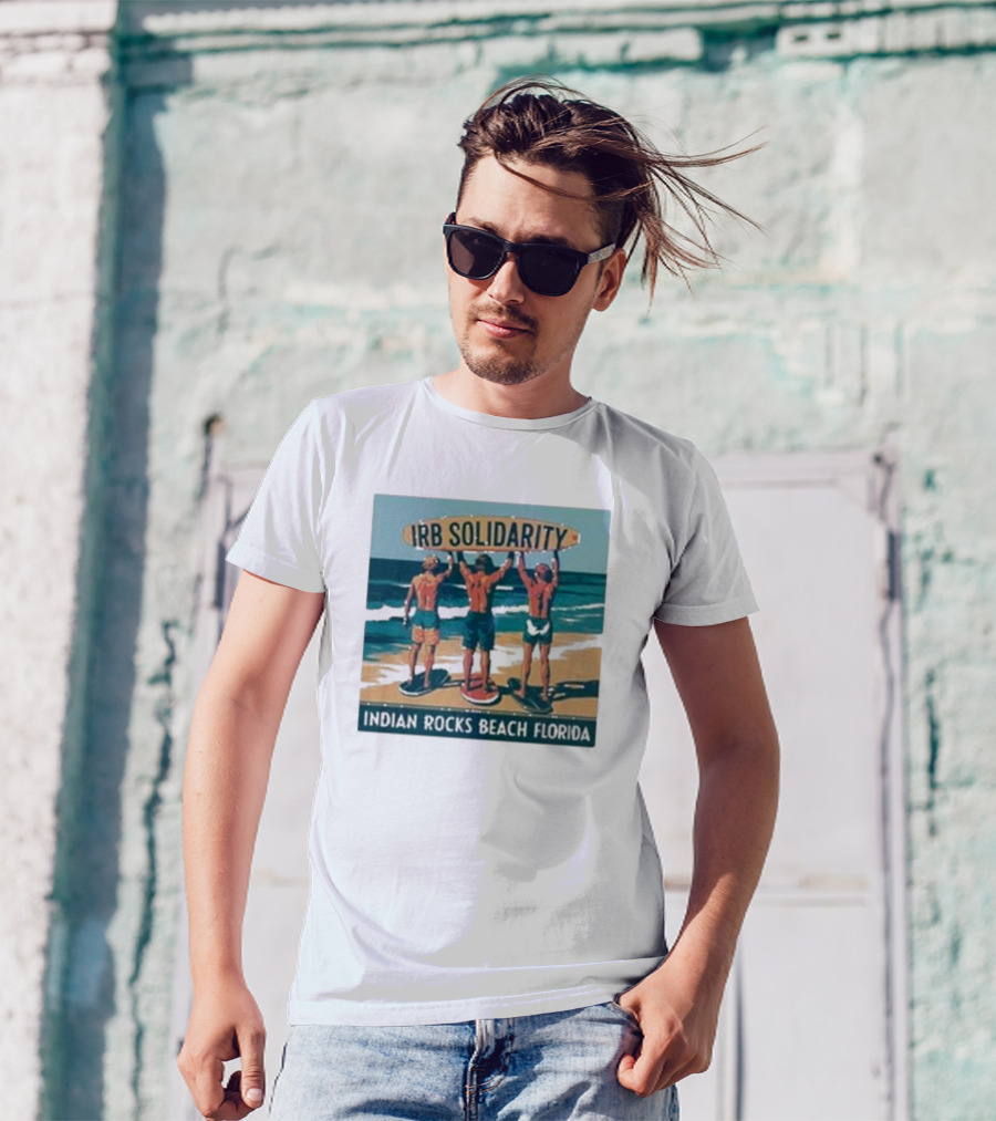 IRB Solidarity Skimboarders Indian Rocks Beach Florida Beach Scene T-Shirt