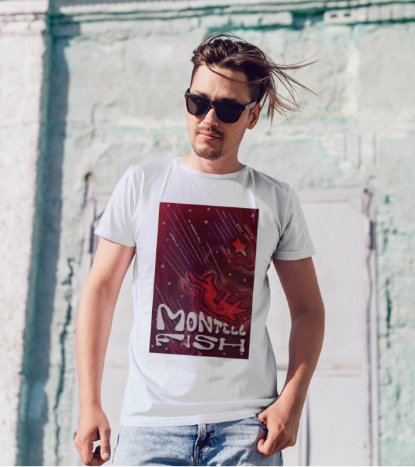Montell Fish Stargazing Tour October 19 2024 Detroit MI Saint Andrew's Hall T-Shirt