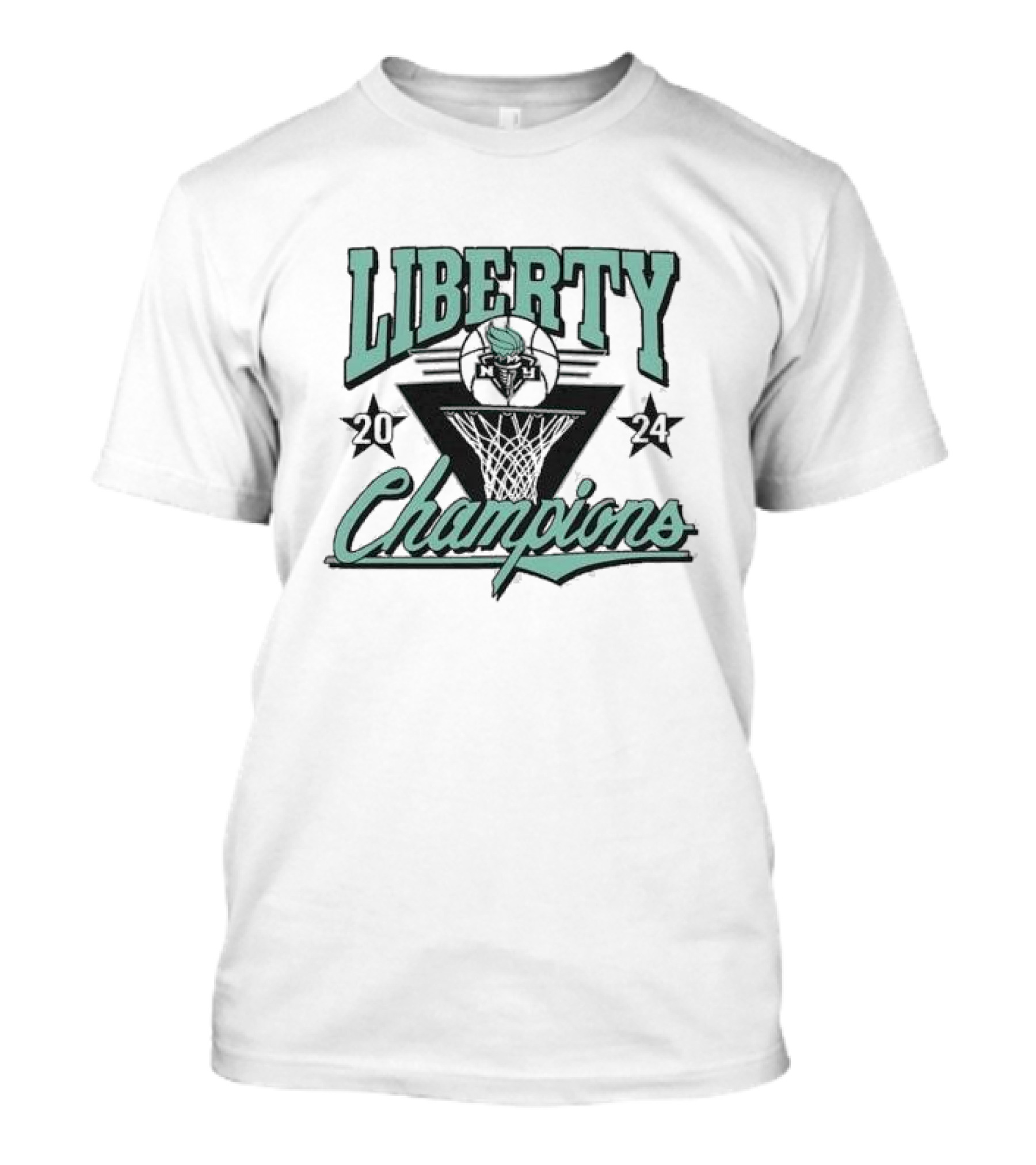 New York Liberty 2024 WNBA Finals Champions Tri-Blend Homage T-Shirt
