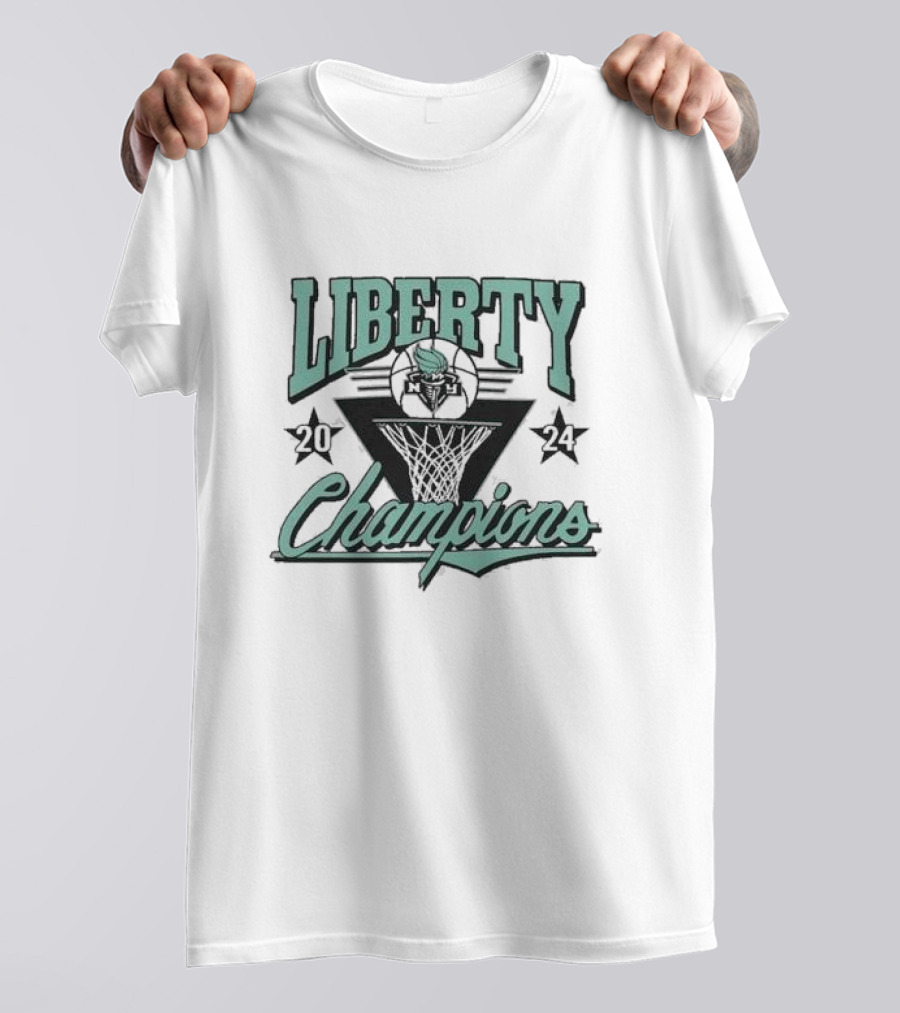 New York Liberty 2024 WNBA Finals Champions Tri-Blend Homage T-Shirt