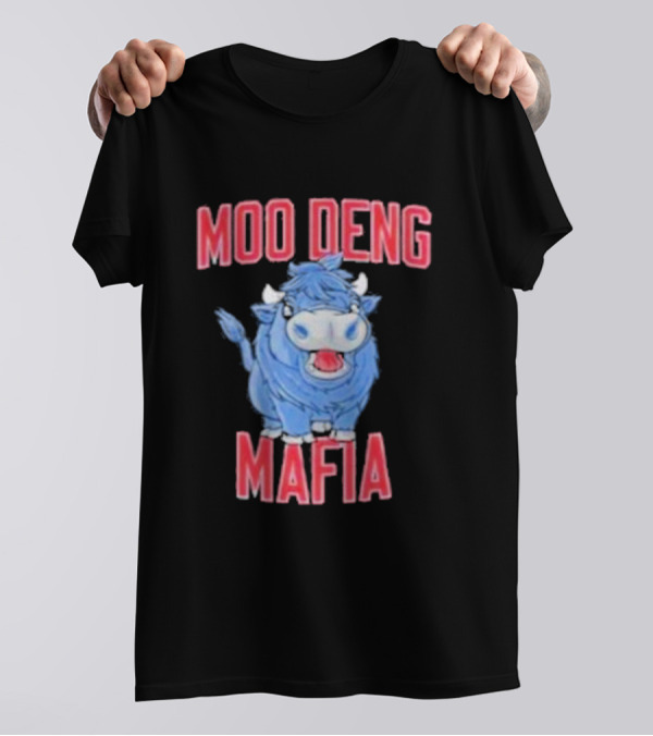Buffalo Bills Moo Deng Mafia Cartoon Buffalo Collaboration T-Shirt