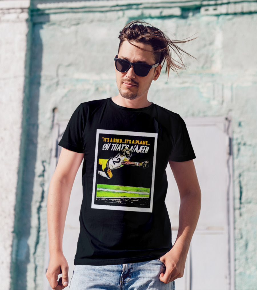 It’s A Bird It’s A Plane Oh That’s Najee Football Touchdown Leap T-Shirt