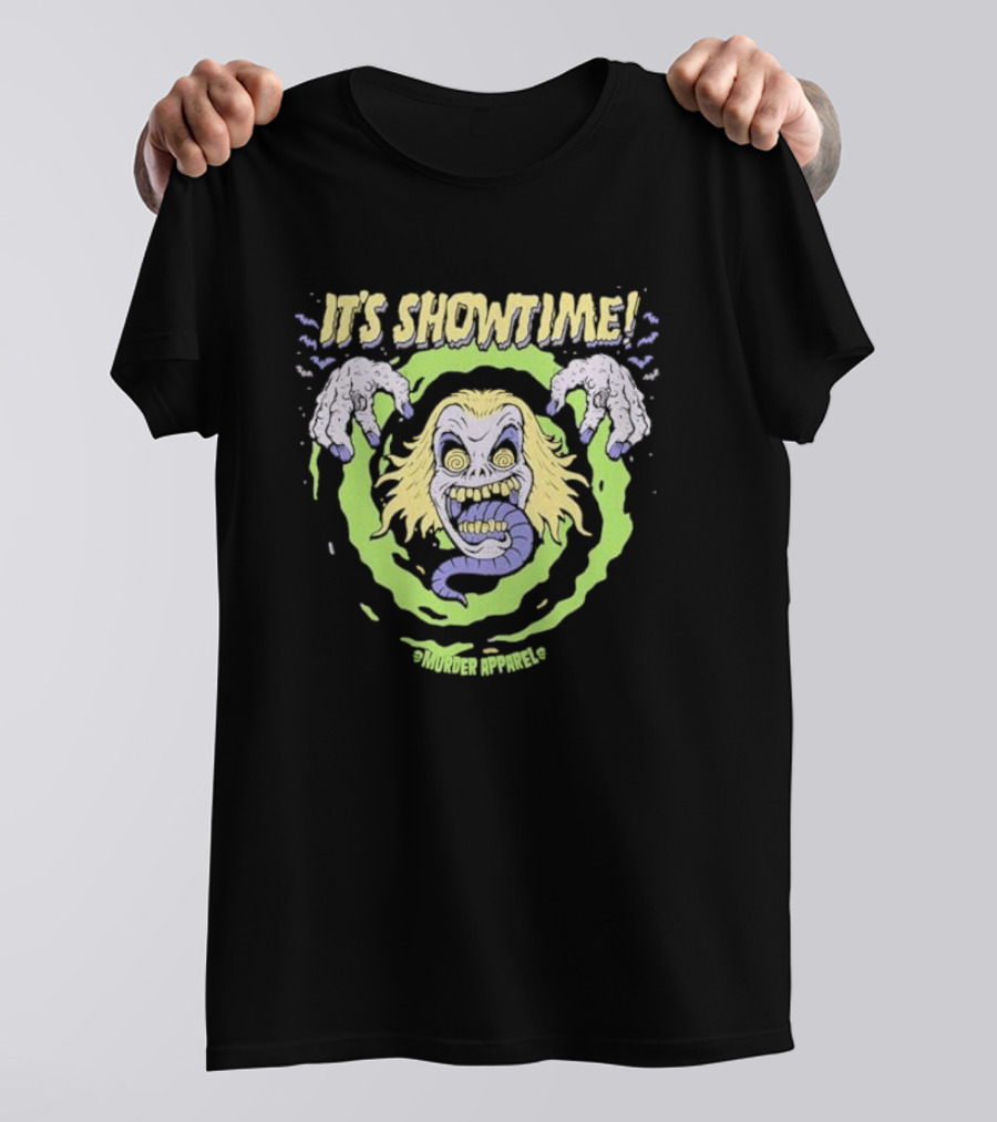 It's Showtime Murder Apparel Halloween 2024 Horror Character T-Shirt