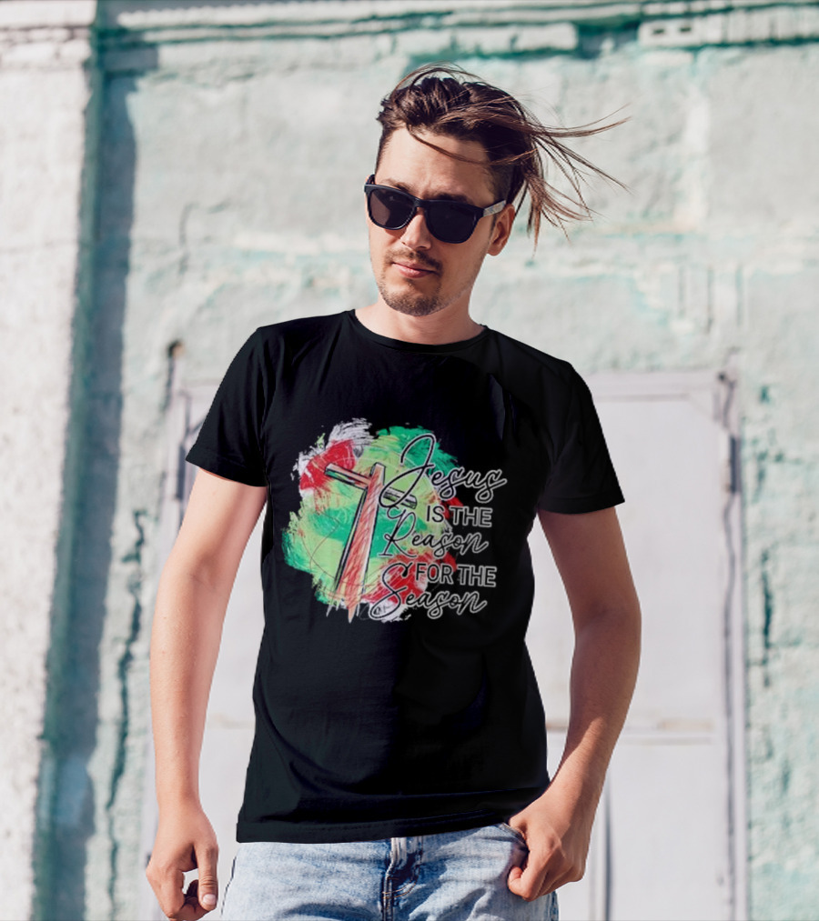 Jesus Is The Reason For The Season Christmas Cross T-Shirt