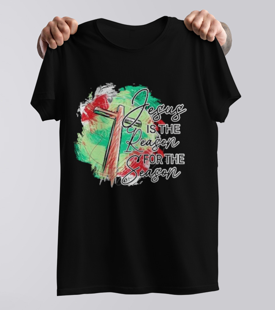 Jesus Is The Reason For The Season Christmas Cross T-Shirt