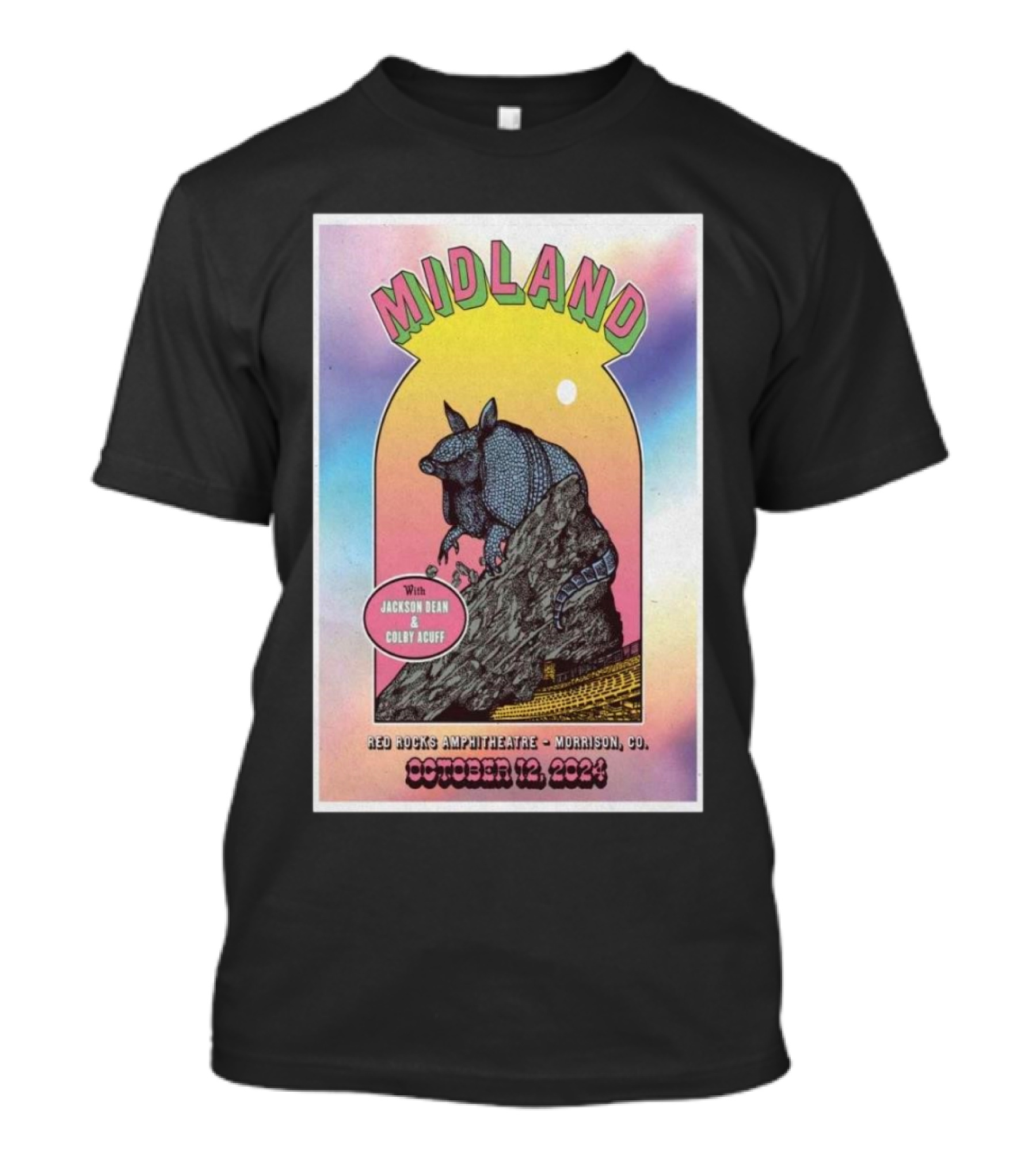 Midland With Jackson Dean And Corey Kent Red Rocks Amphitheatre Morrison CO October 12 T-Shirt