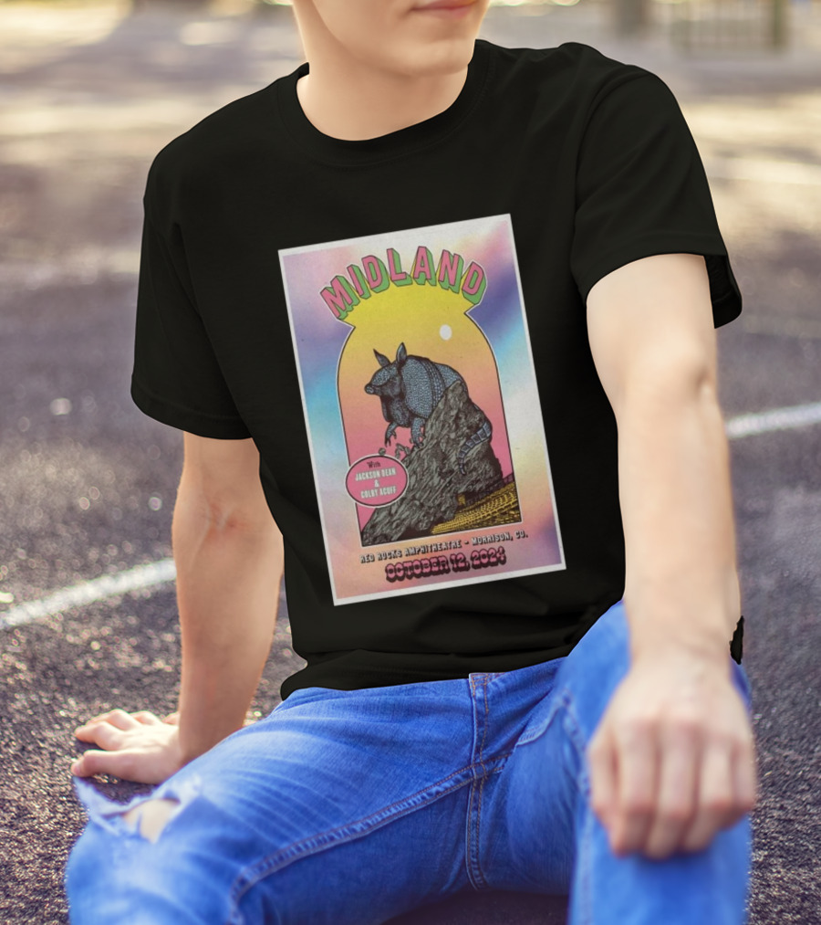 Midland With Jackson Dean And Corey Kent Red Rocks Amphitheatre Morrison CO October 12 T-Shirt