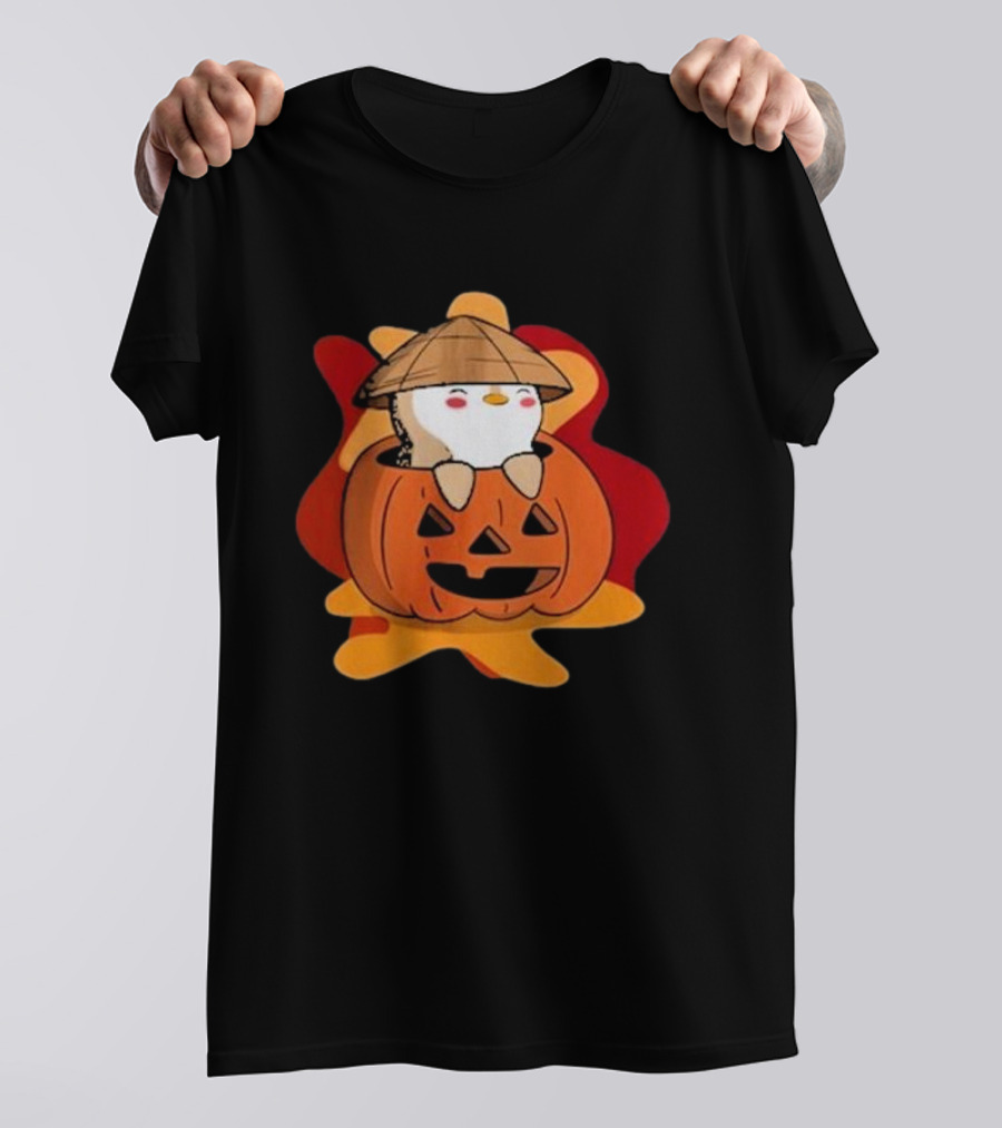 Whimsical Pudgy Pumpkin 2024 Halloween Delight T-Shirt