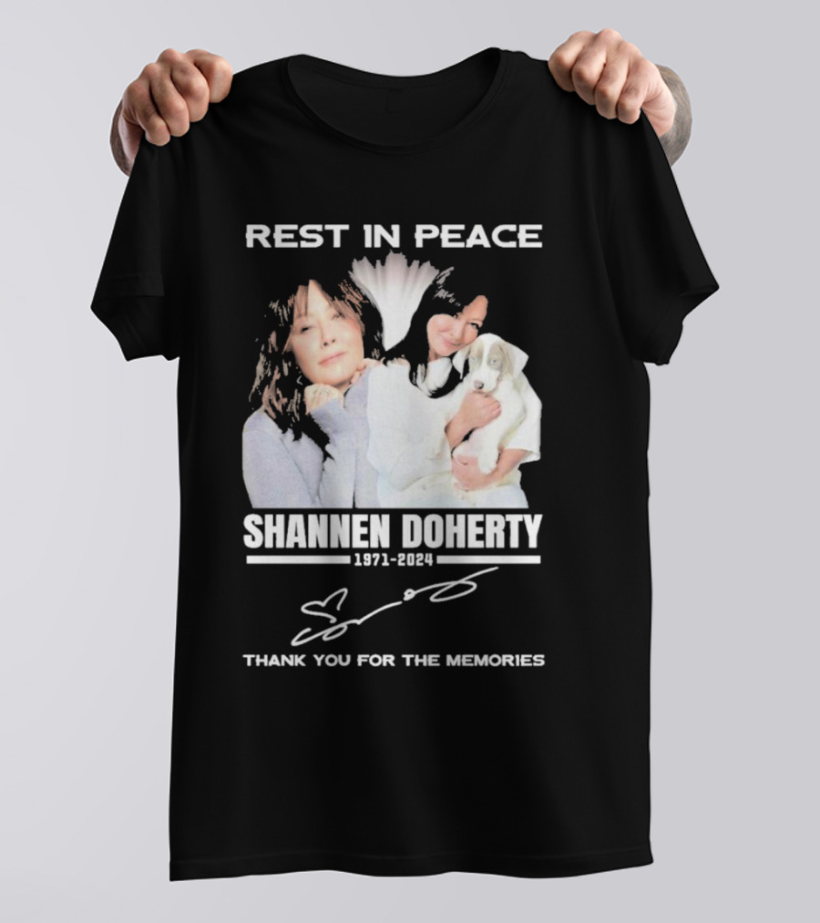 REST IN PEACE SHANNEN DOHERTY 1971-2024 THANK YOU FOR THE MEMORIES T-Shirt