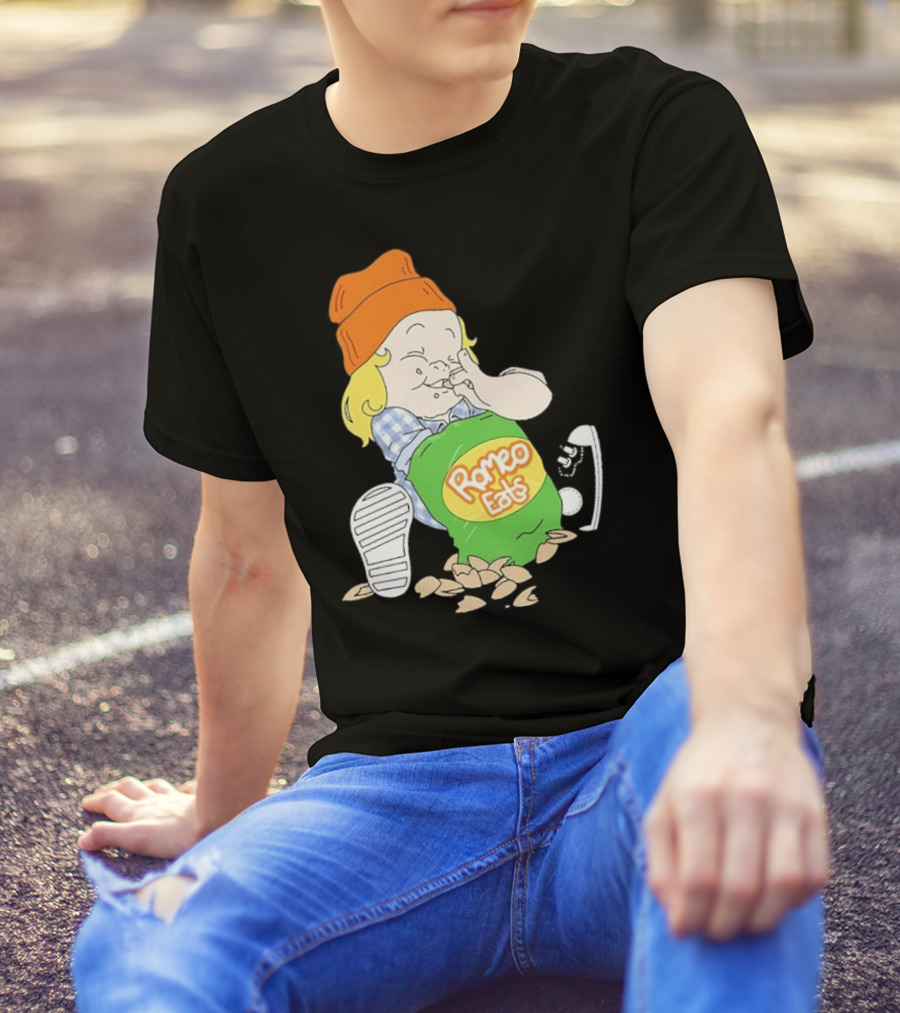 Romeo Eats Almonds Bag Toddler Sneaker Orange Hat T-Shirt