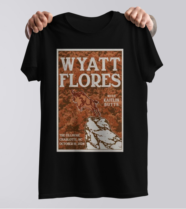 Wyatt Flores With Kaitlin Butts The Fillmore Charlotte NC October 19 T-Shirt