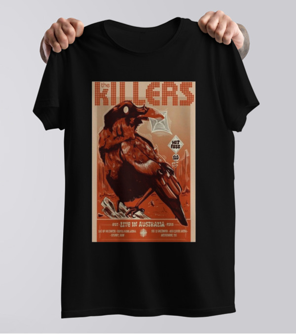 The Killers Hot Fuss Live In Australia Dec 13 2024 Rod Laver Arena Melbourne T-Shirt
