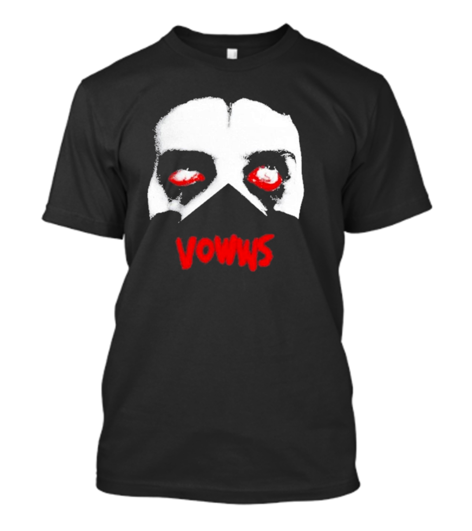 Vowwsband Vowws Red Eyes Hollow Face T-Shirt