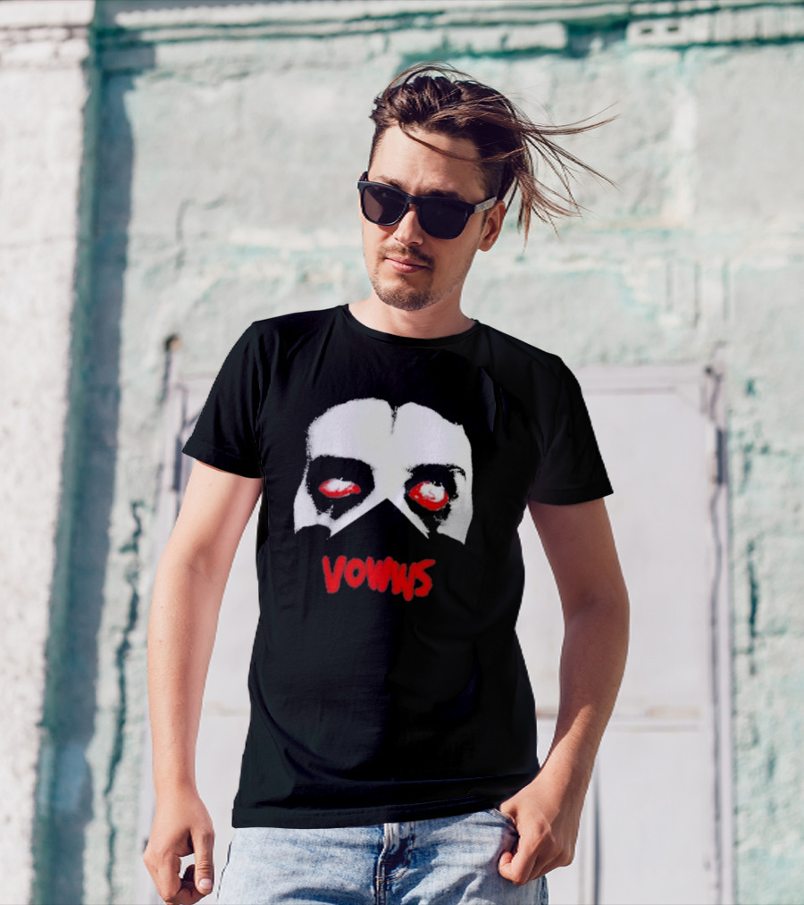 Vowwsband Vowws Red Eyes Hollow Face T-Shirt