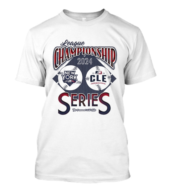 League Championship 2024 Series New York CLE The Pennant Will Rise T-Shirt