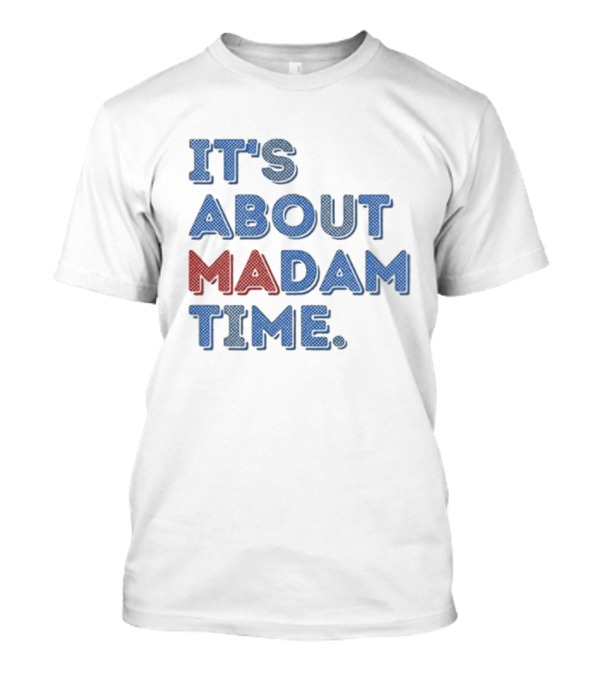 Lizzo It’s About Madam Time Retro Style Blue And Red Text T-Shirt