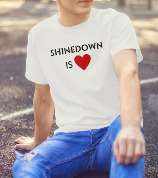 Shinedown Is Heart Shirt Red Love T-Shirt