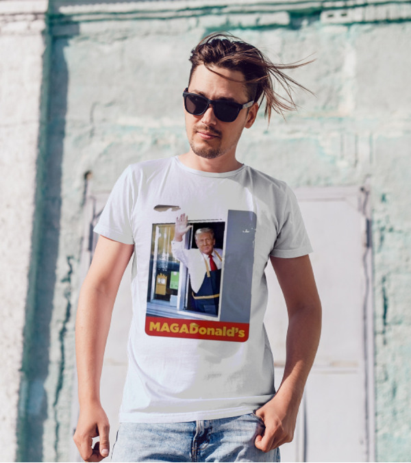 TRUMP MAGADONALD'S Drive-Thru Parody Image T-Shirt