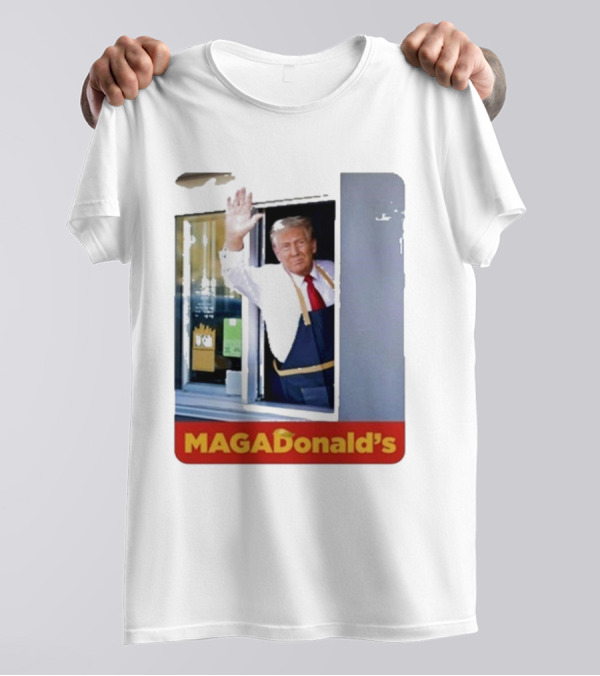 TRUMP MAGADONALD'S Drive-Thru Parody Image T-Shirt
