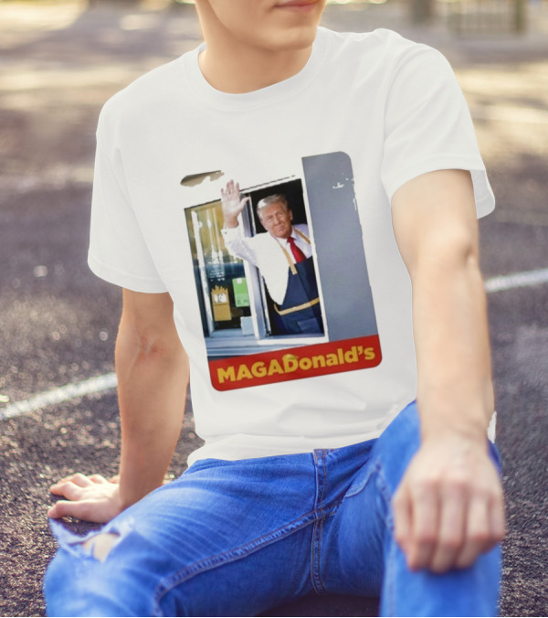 TRUMP MAGADONALD'S Drive-Thru Parody Image T-Shirt