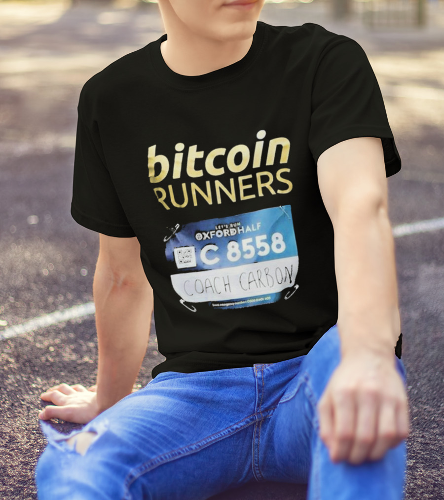 Bitcoin Runners Oxford Half C 8558 Coach Carbon T-Shirt