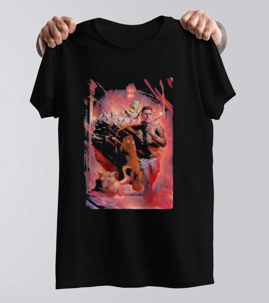 DCC Cover No Litle Man Running With Cat In Surreal Scene T-Shirt