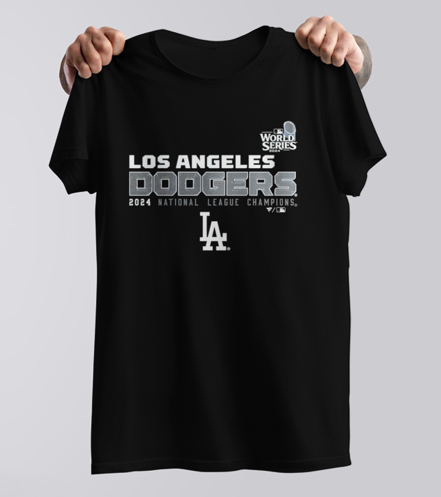 Los Angeles Dodgers 2024 National League Champions World Series Custom Name And Number T-Shirt