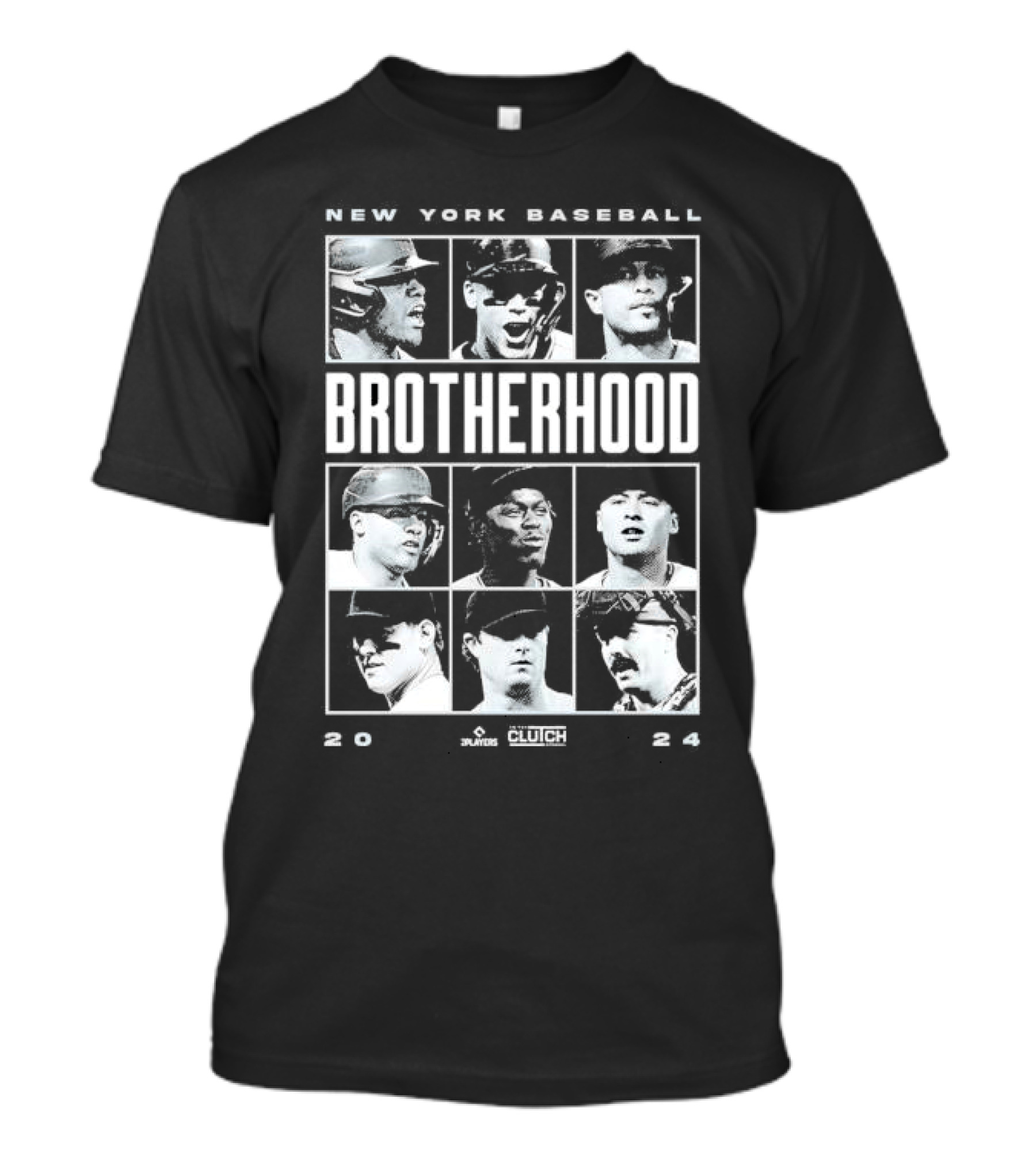 New York Baseball Brotherhood 2024 Players Clutch T-Shirt