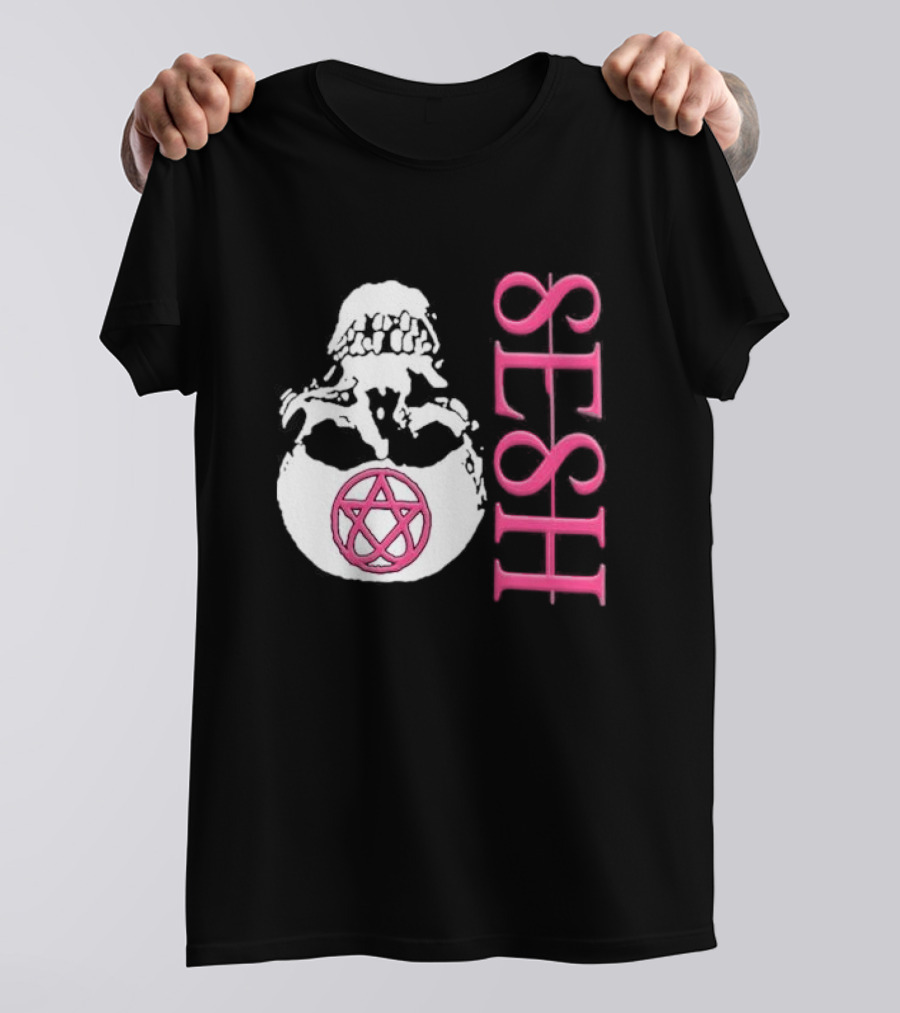 Team Sesh Skull Pentagram Seshagram T-Shirt
