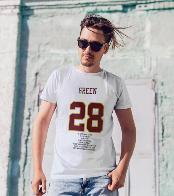 Darrell Green 28 Washington Commanders Super Bowl Champ Pro Bowler Mitchell And Ness Fashion T-Shirt