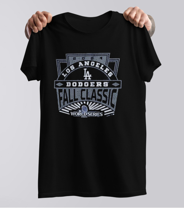 Shohei Ohtani Los Angeles Dodgers 2024 World Series Fall Classic Majestic Threads Women’s Boxy Crop Name And Number T-Shirt