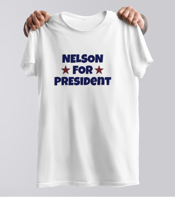 Nelson Neumann Nelson For President Red Stars T-Shirt