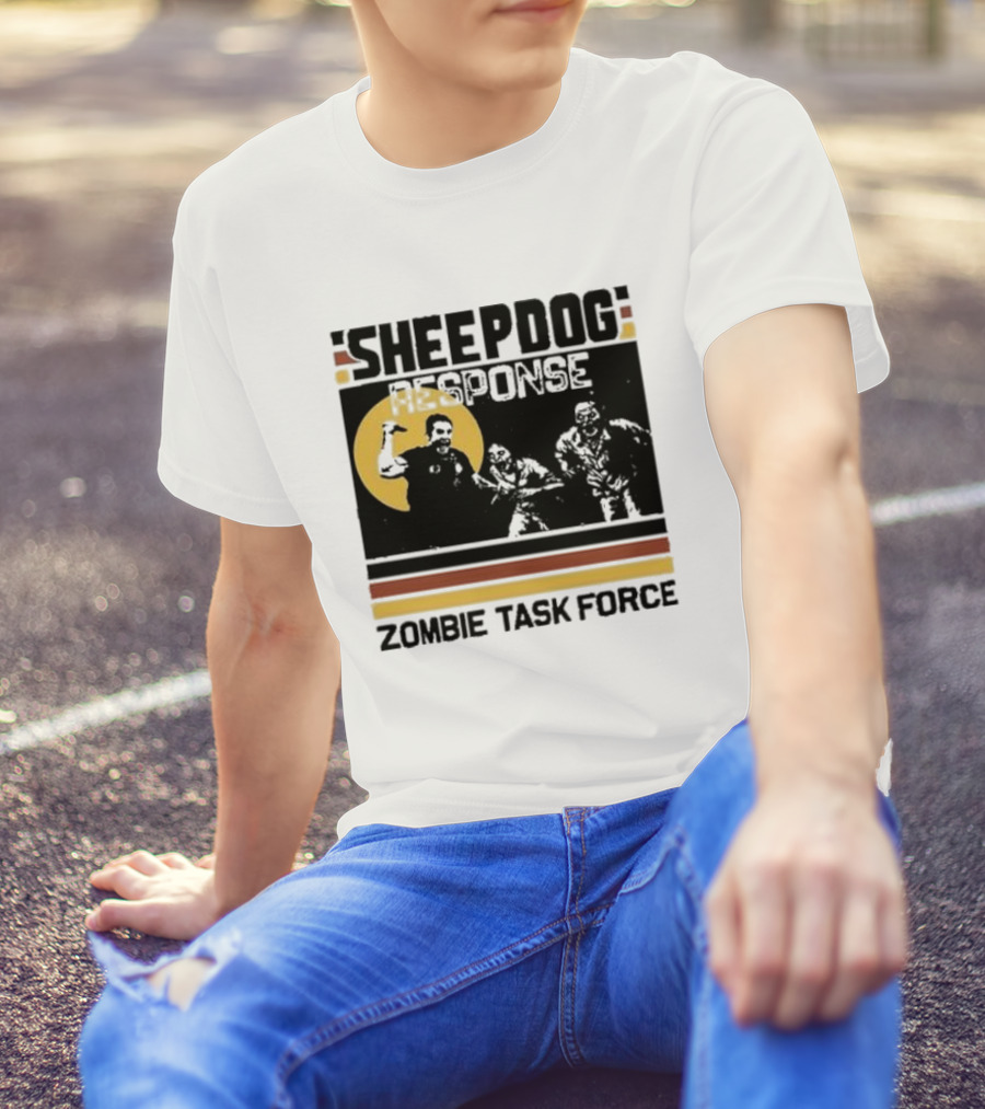 Tim Kennedy Sheepdog Response Zombie Task Force Team Badge T-Shirt