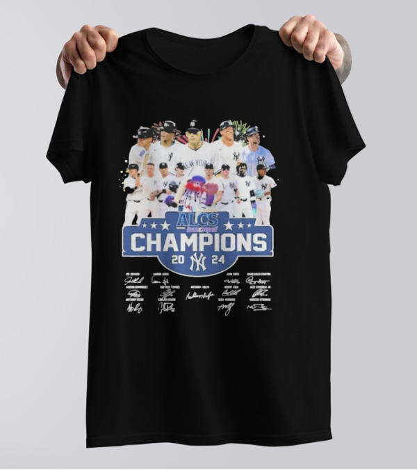 ALCS Champions 2024 New York Yankees Signature Players Edition T-Shirt