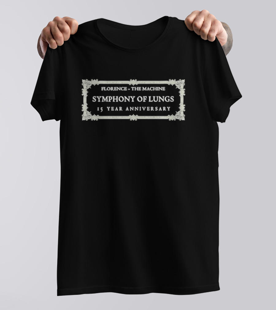 Florence The Machine Symphony Of Lungs 15 Year Anniversary T-Shirt