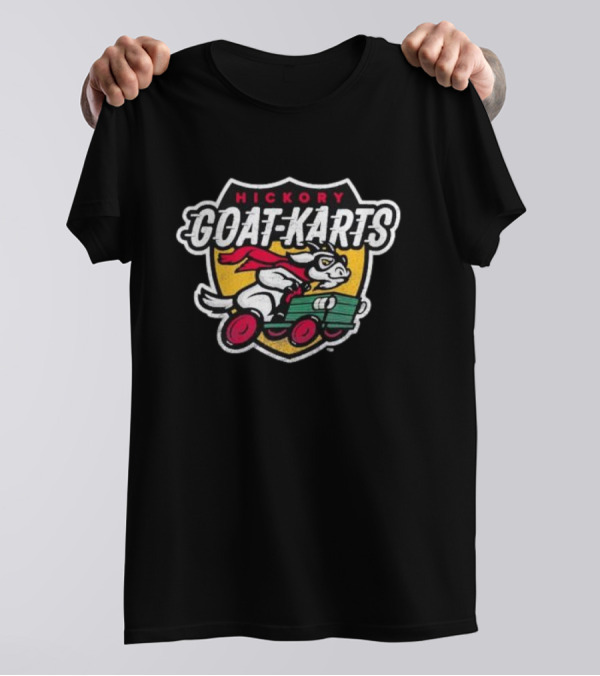 Hickory Goat-Karts Racing Mascot Shield T-Shirt