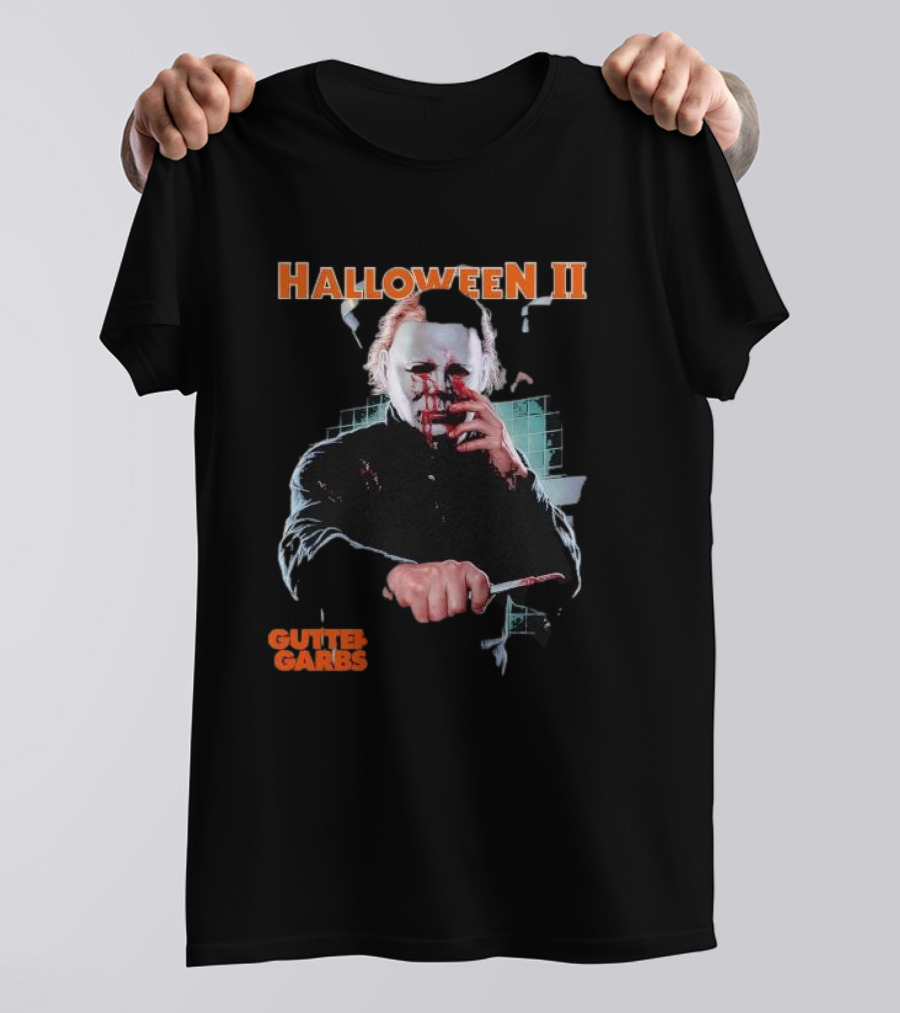 Gutter Garbs Halloween II Michael Myers Gets Bloody T-Shirt