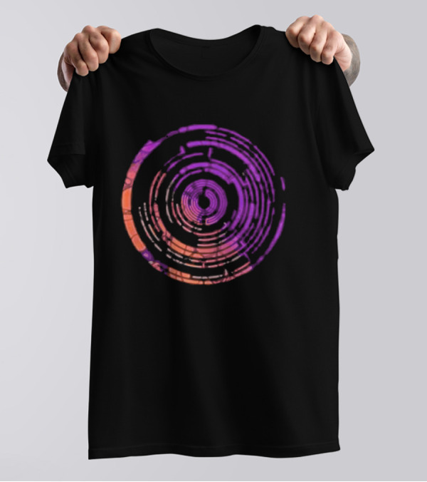 Pendulum Halloween 2024 Purple And Orange Geometric Circle T-Shirt