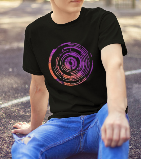 Pendulum Halloween 2024 Purple And Orange Geometric Circle T-Shirt