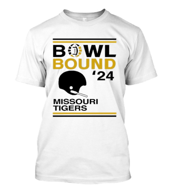 Bowl Bound '24 Missouri Tigers Football Helmet T-Shirt