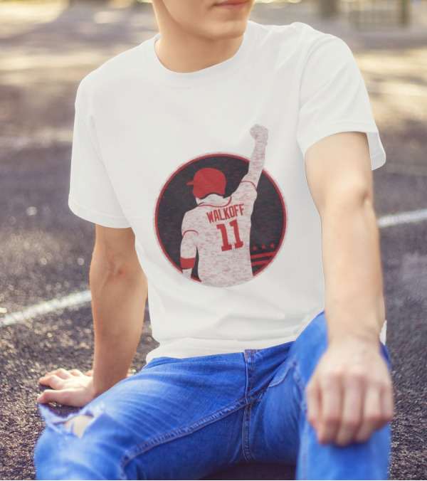 Mr Walkoff 11 Baseball Red Circle T-Shirt