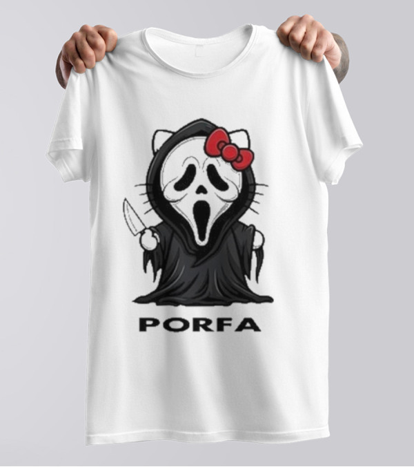 Hello Kitty Ghost Porfa Halloween T-Shirt