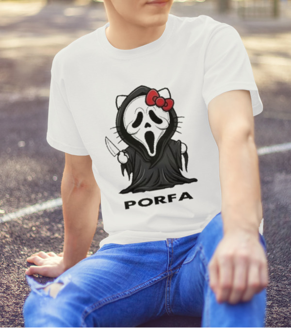 Hello Kitty Ghost Porfa Halloween T-Shirt