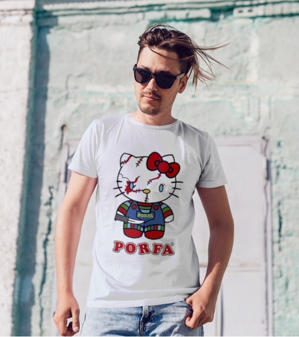 Por Favor Porfa Zombie Hello Kitty Halloween T-Shirt